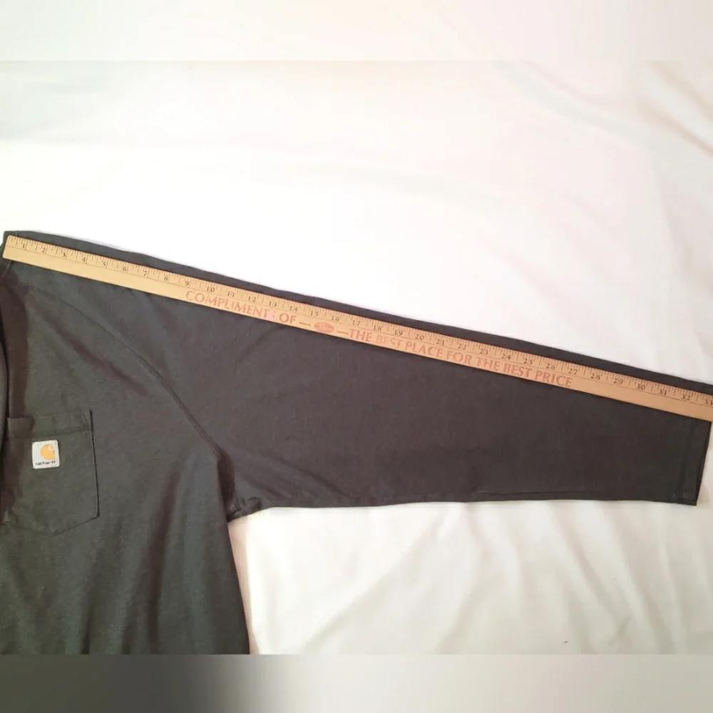 Carhartt Men’s long Sleeve T-shirt. Size: 4XL, Gray. - Picture 8 of 8